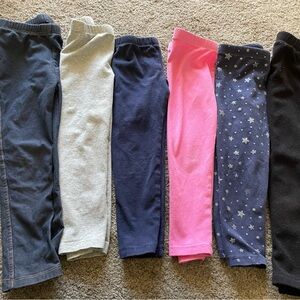 7 pairs of size 4T girls leggings